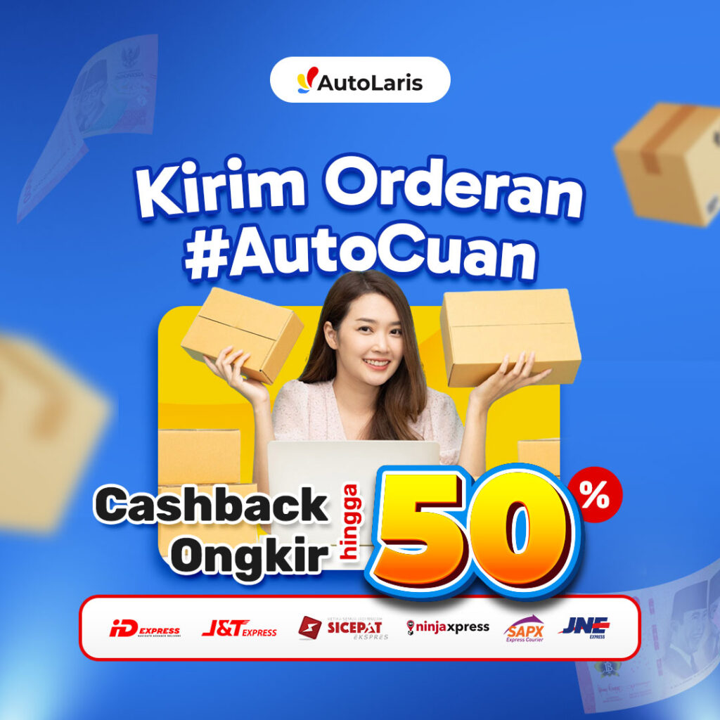 AutoLaris Cashback Ongkir 50%